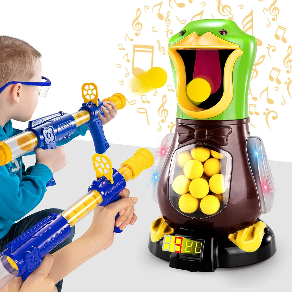 2 Packs of Toy Foam Blasters with Movable Target R7030