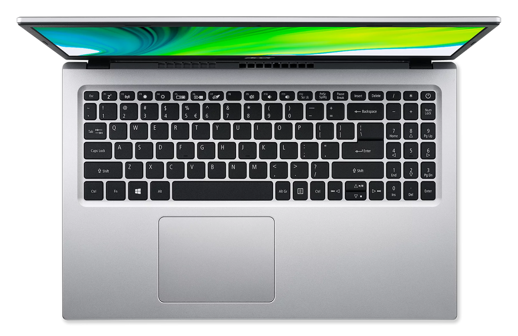 15.6" Full HD Display Intel Celeron N4500 4GB DDR4 128GB eMMC Pure Silver Windows 11 Home Laptop V6240