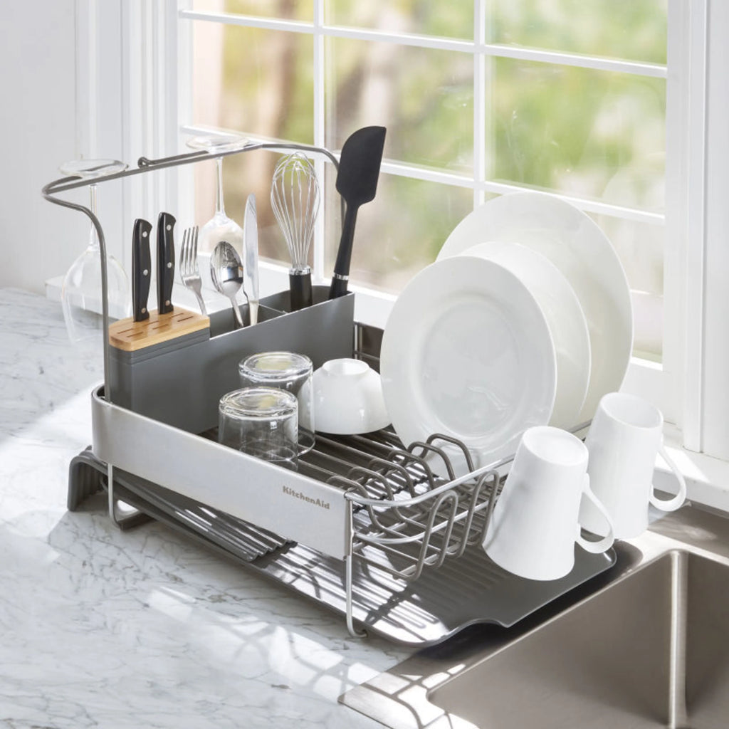Charcoal Expandable Dish-Drying Rack F2418