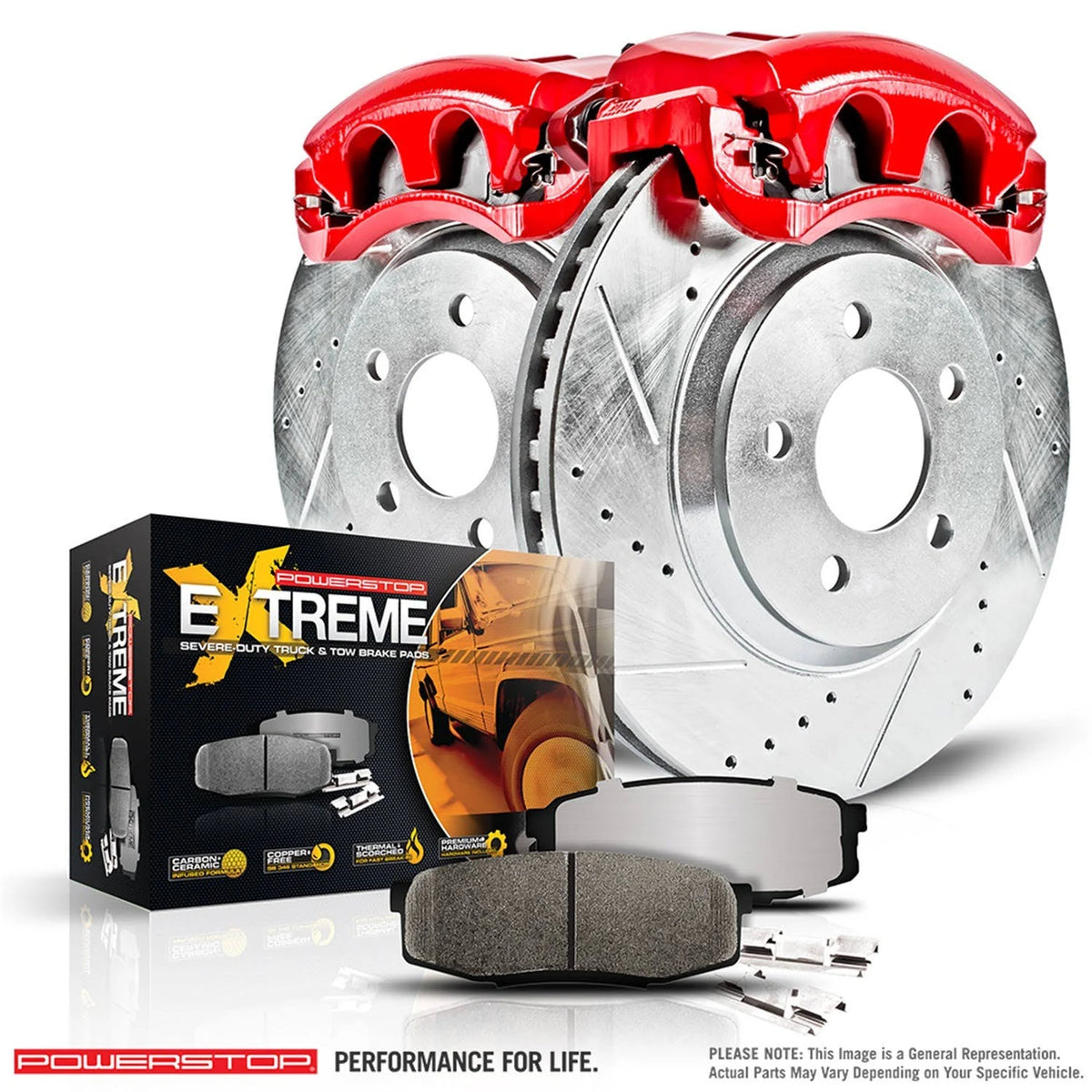 Front Z36 Truck & Tow Brake Kit with Calipers B469