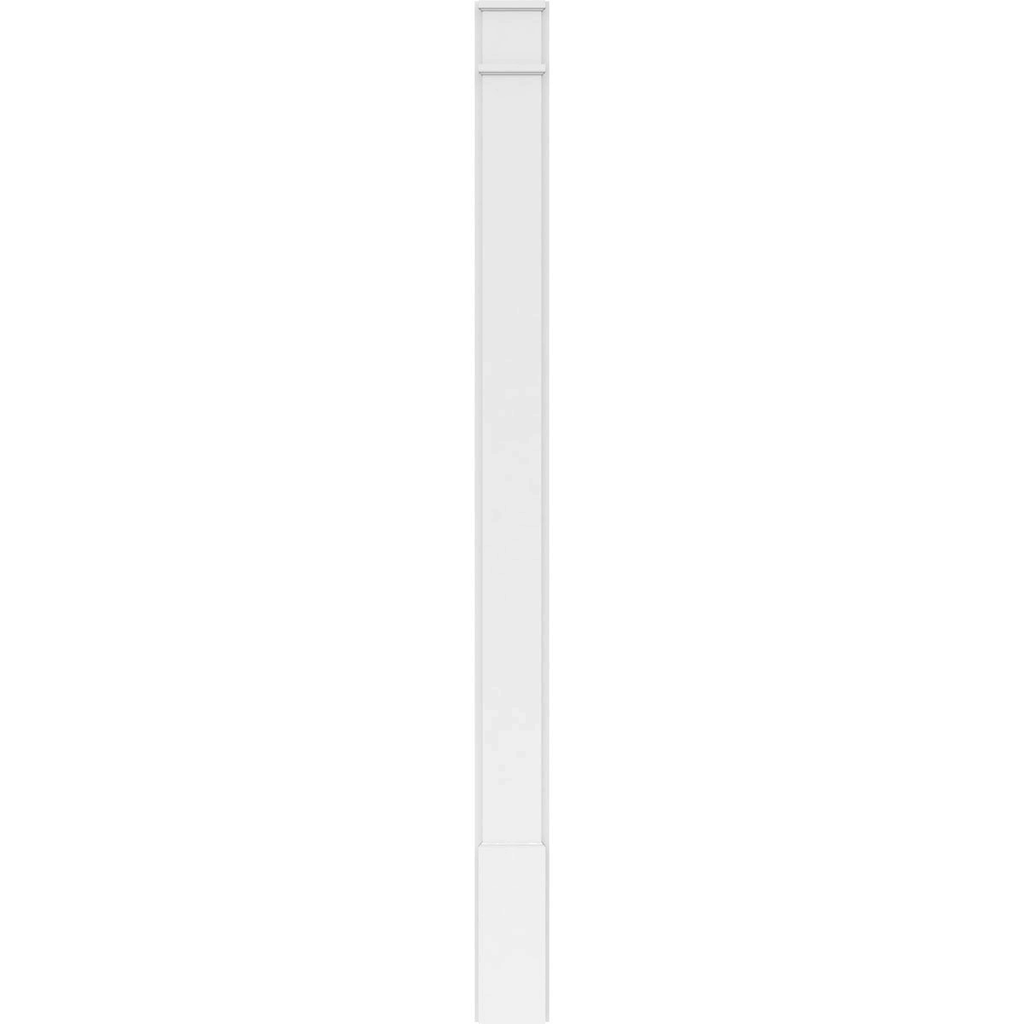 Plain PVC Pilaster with Standard Capital & Base (Pair) U10496