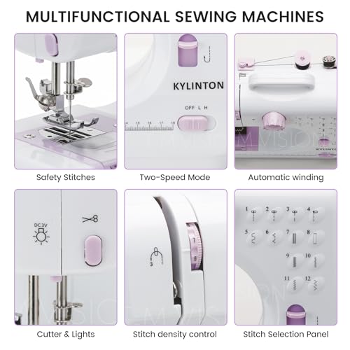 Mini Sewing Machine with 12 Built-in Stitches and Foot Pedal G414