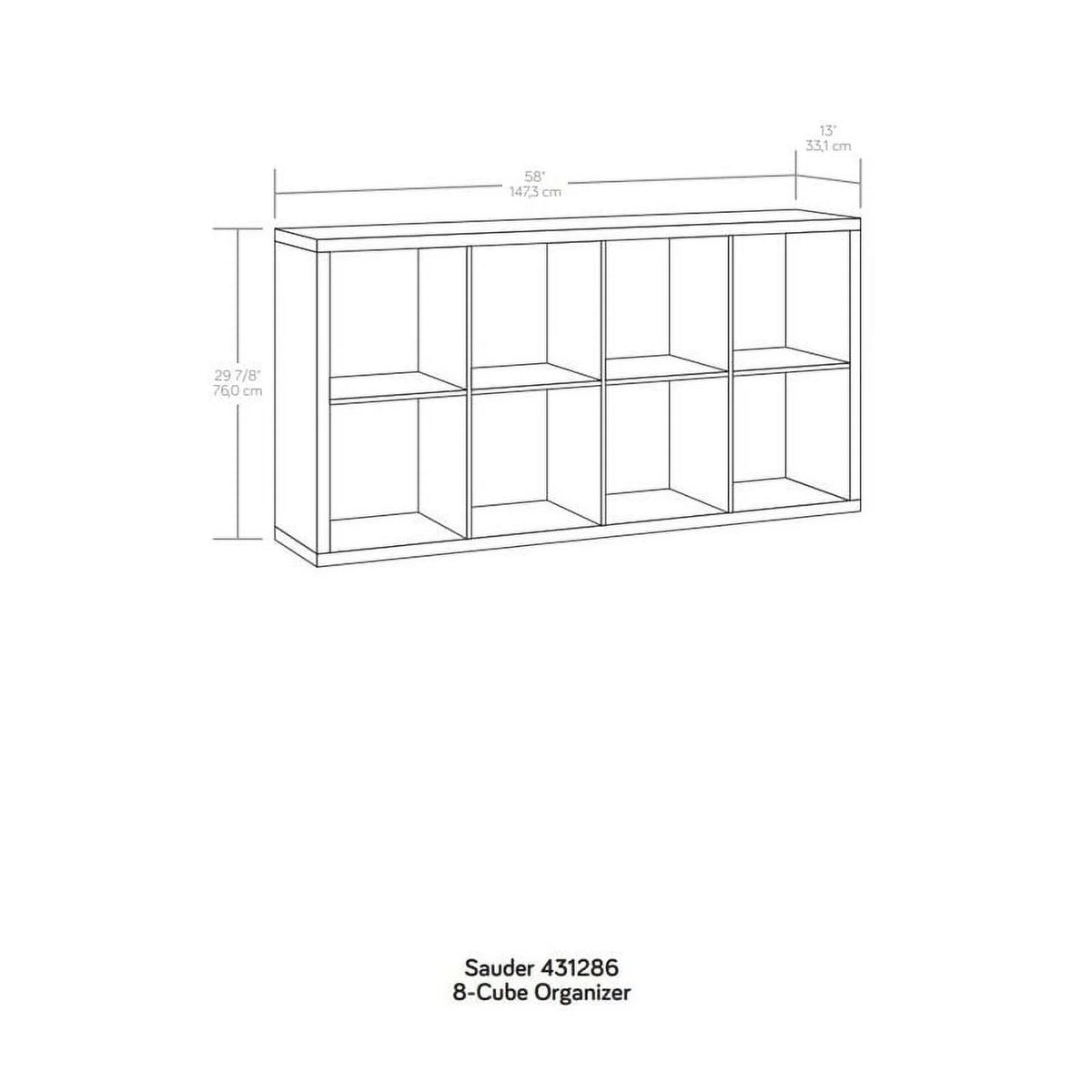 8-Cube Organizer Storage Bookshelf, Mystic Oak Finish Z350320