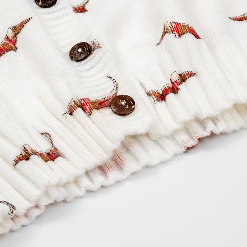 Long Sleeve Button Knit Cardigan Sweater H6448