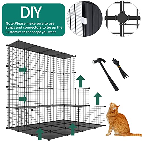 Large Cat Cage with Roof Hammock Platforms B143