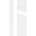 Plain PVC Pilaster with Standard Capital & Base (Pair) U10496