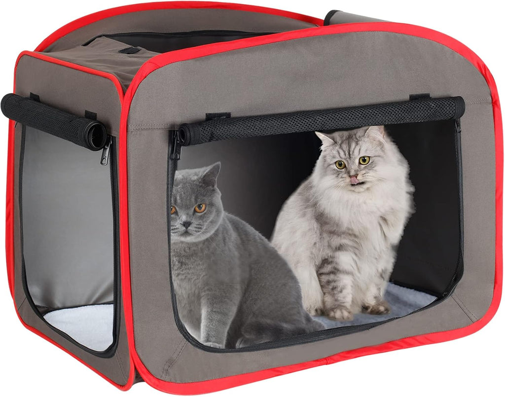 Portable Cat Carrier Collapsible Pet Cage Soft Pop-up Cat Kennel Y52118