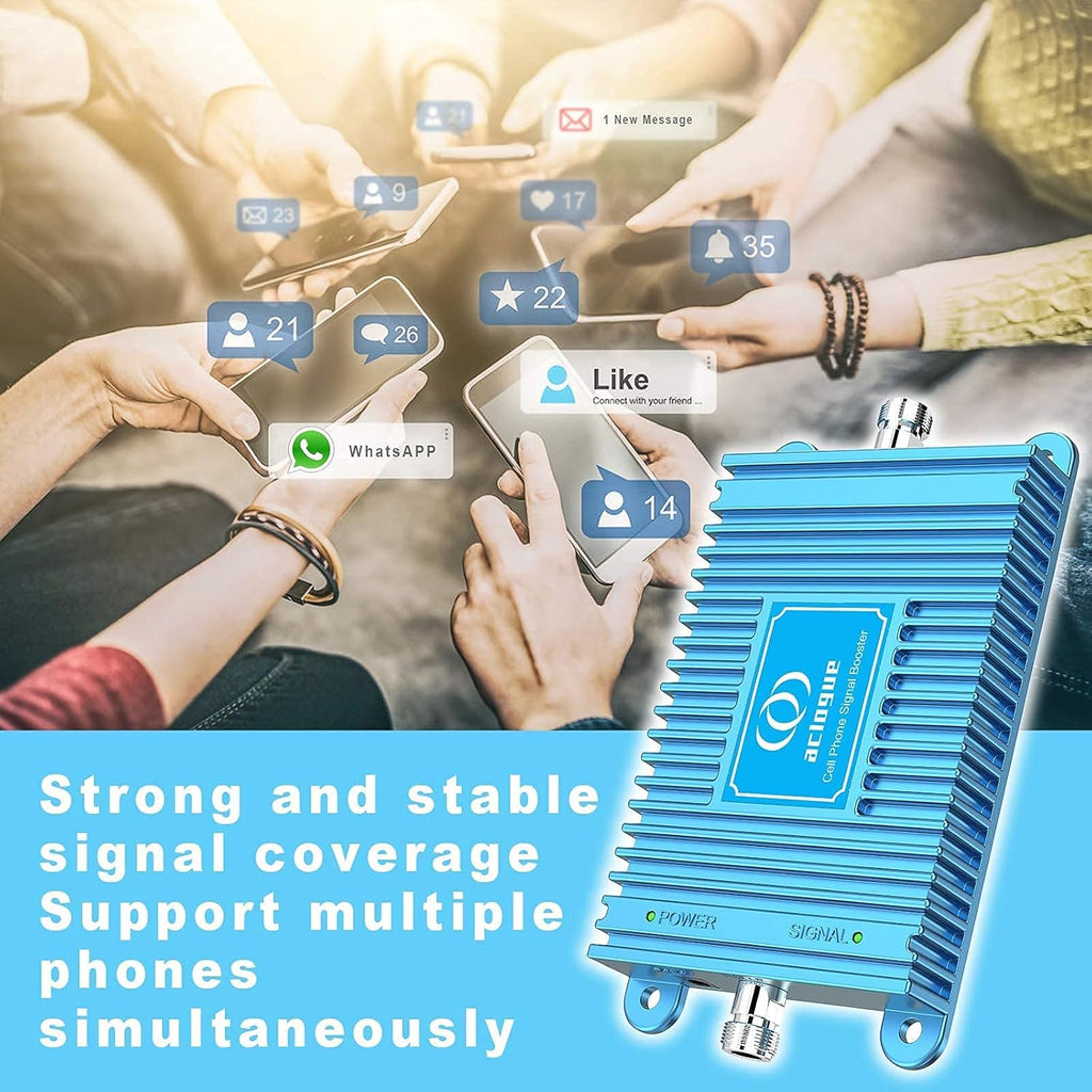 Blue Cell Phone Signal Booster 5G 4G LTE 700MHz Band 12/17 FDD B16813