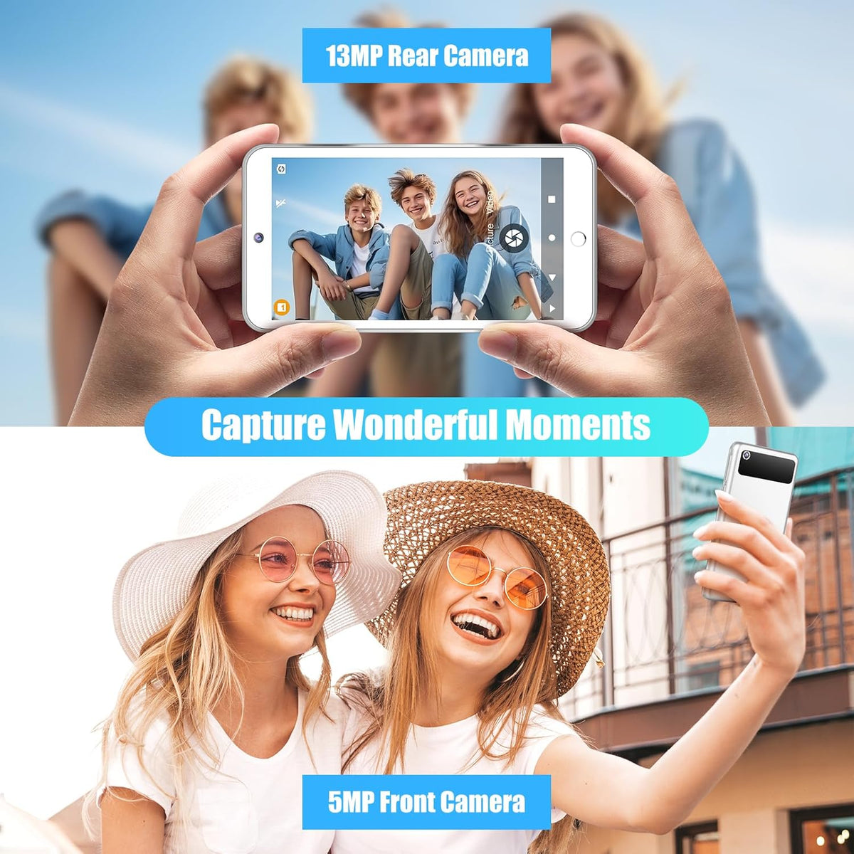 160GB MP3 Player with Bluetooth and WiFi, Android Digital Mp4 Player with Camera, 4.3" Touch Screen Portable Music Player with Speaker Q11976