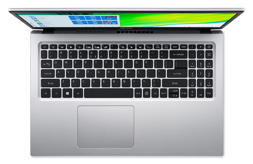 15.6" Full HD Display Intel Celeron N4500 4GB DDR4 128GB eMMC Pure Silver Windows 11 Home Laptop V6240
