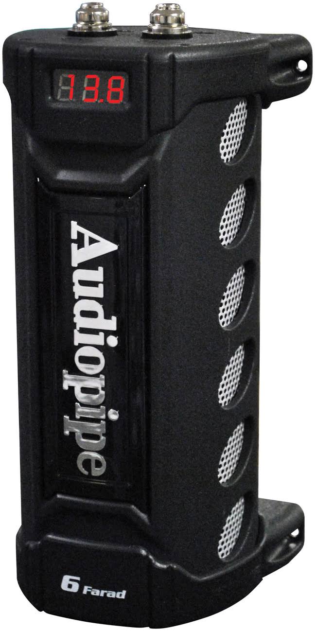 Black 6 Farad Capacitor with Digital Display S980