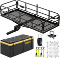 500 Lbs Heavy Duty Folding Hitch Mount Cargo Carrier 60"x24"x14.4" for 2" Receiver O301458