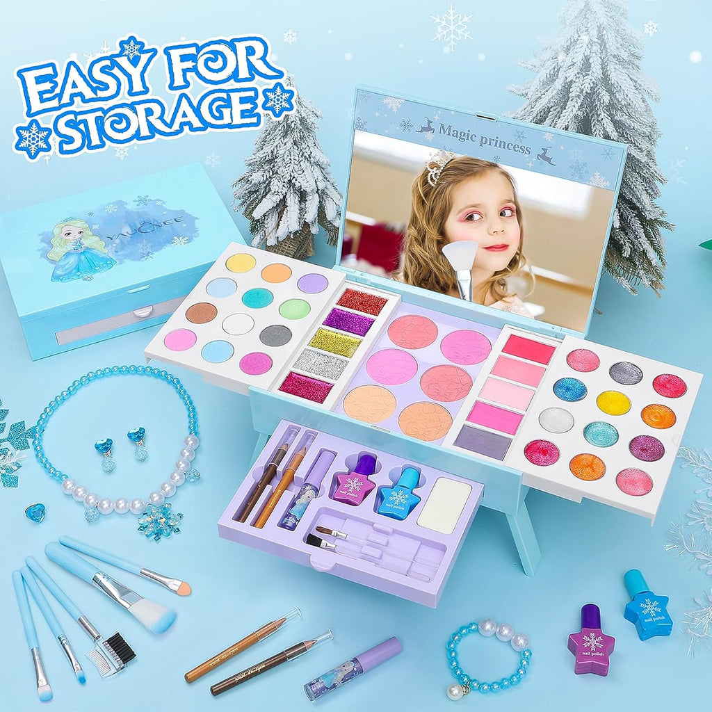 60pcs Princess Makeup Vanity Kit with Pretend Play Cosmetics K16832