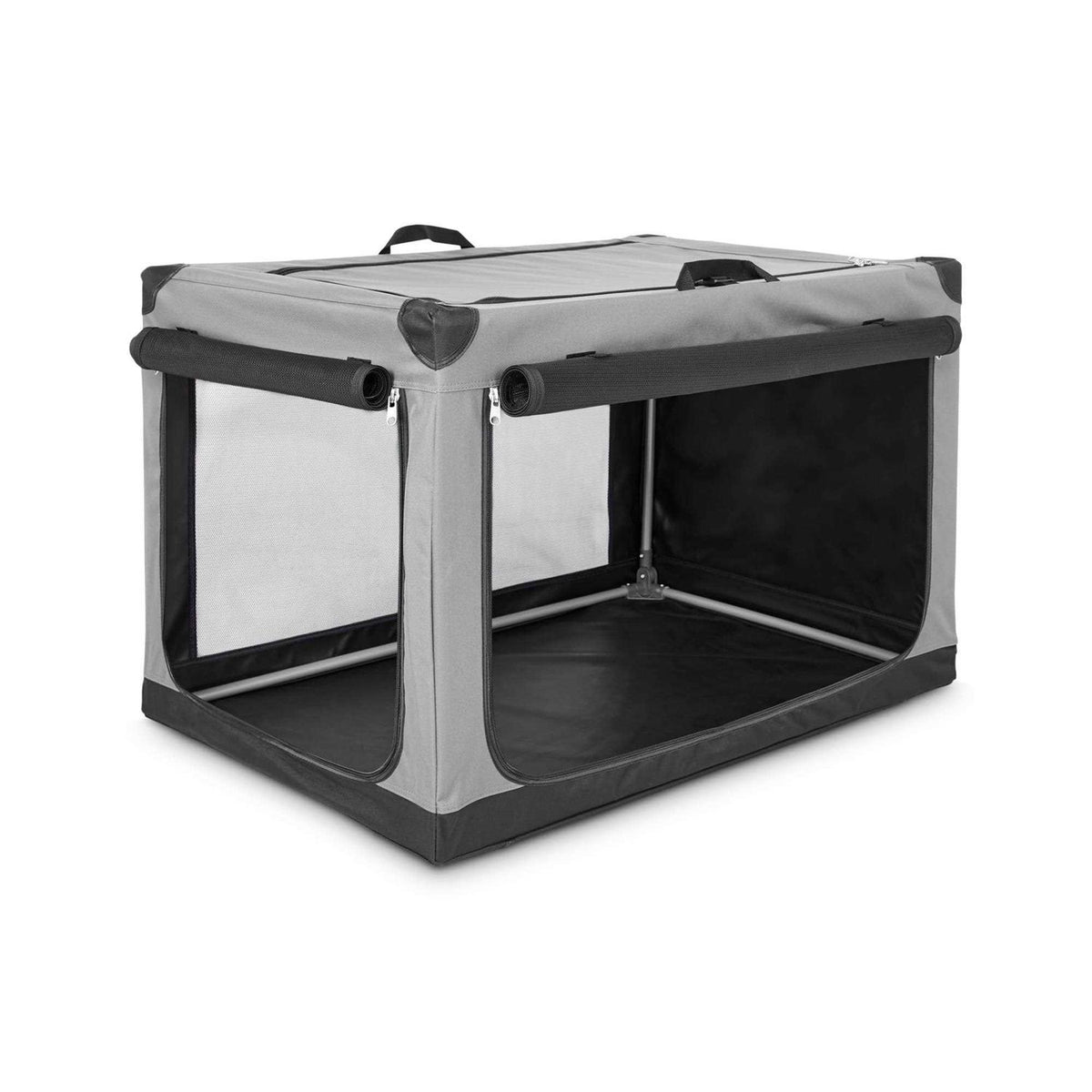 Portable Canvas Dark Grey Dog Crate F556425
