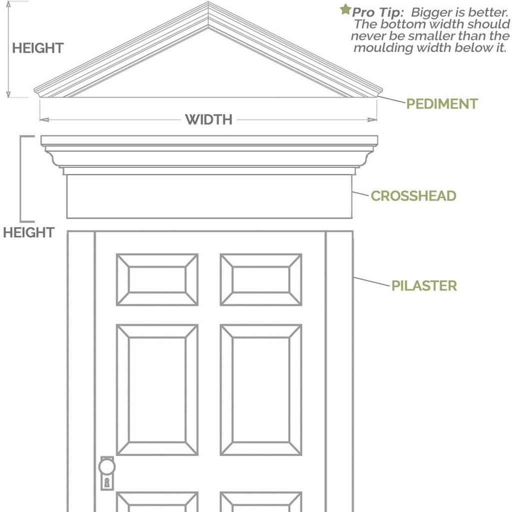 Plain PVC Pilaster with Standard Capital & Base (Pair) U10496