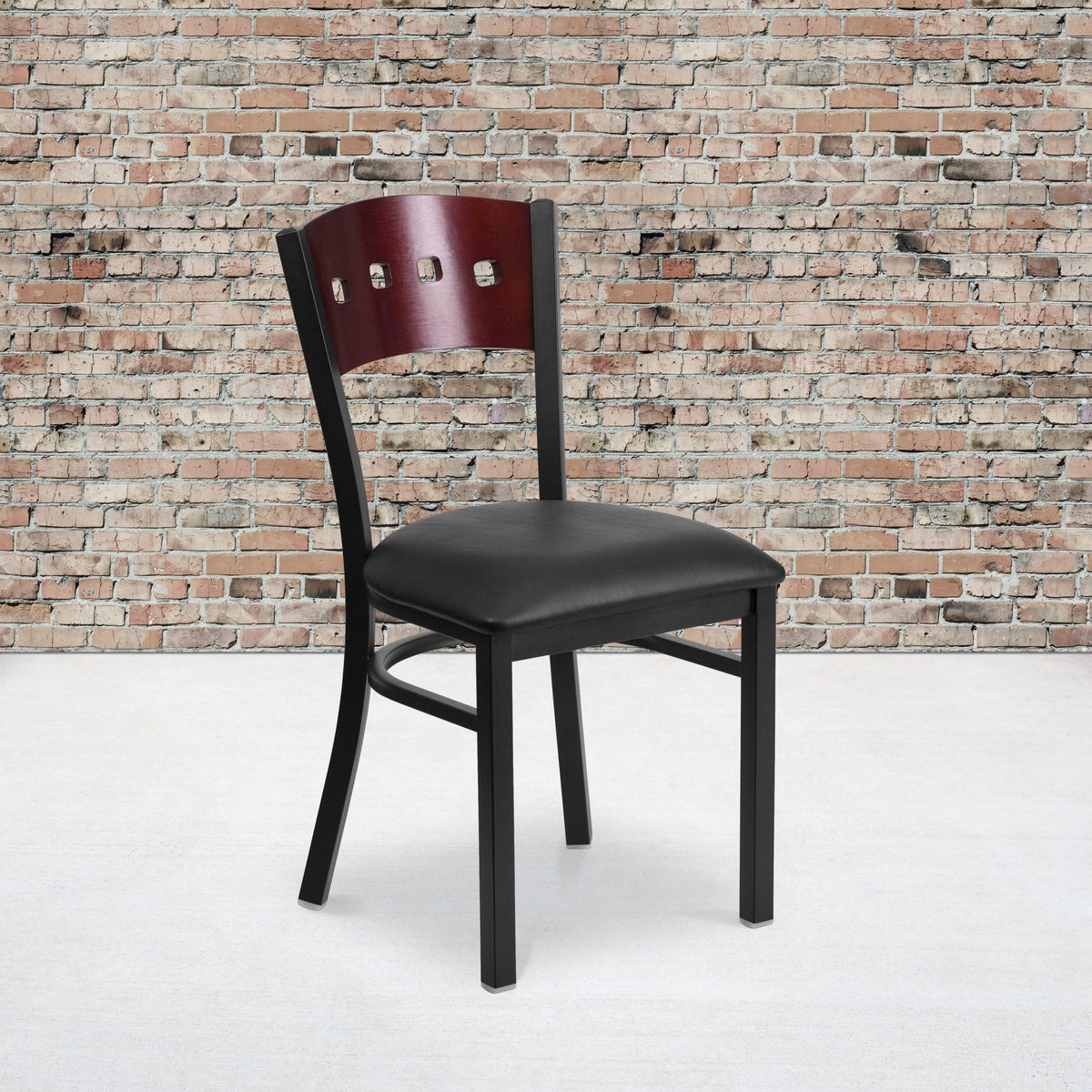 Black Metal Restaurant Chair R53719