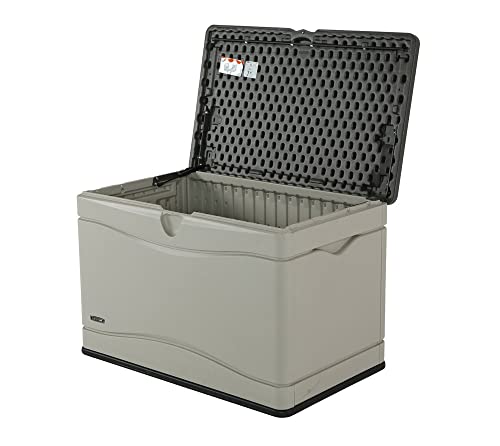 Heavy-Duty Outdoor Storage Deck Box, 150 Gallon, Desert Sand/Brown N19271