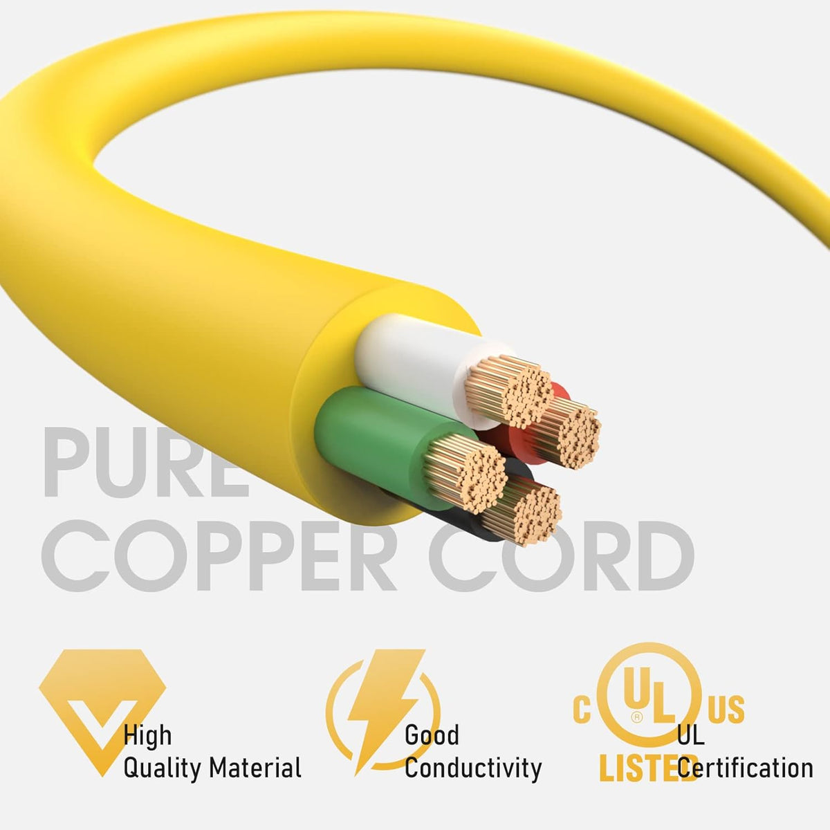 30A 125/250V 7500W Generator Power Extension Cord 25 Feet P34682