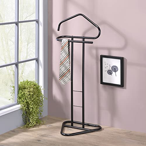 Black Metal Clothing Wardrobe Rack Stand Y19477