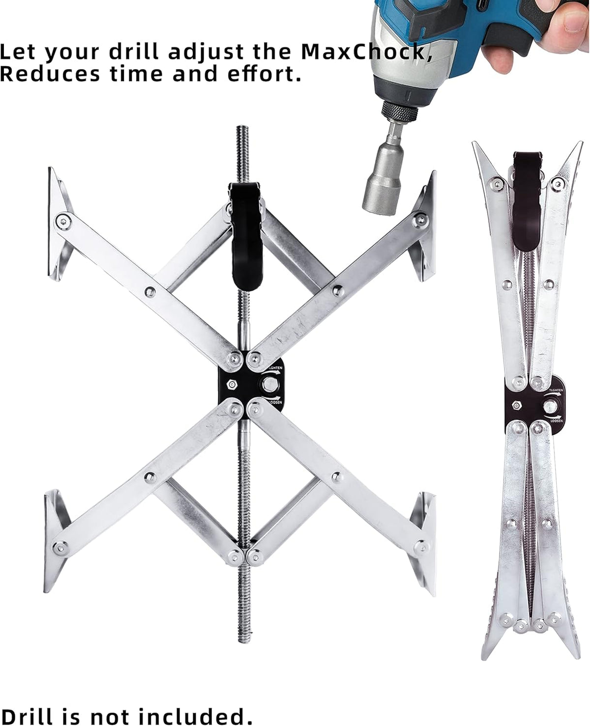 X-Shaped Wheel Chock with Lock 2 Pack T1956