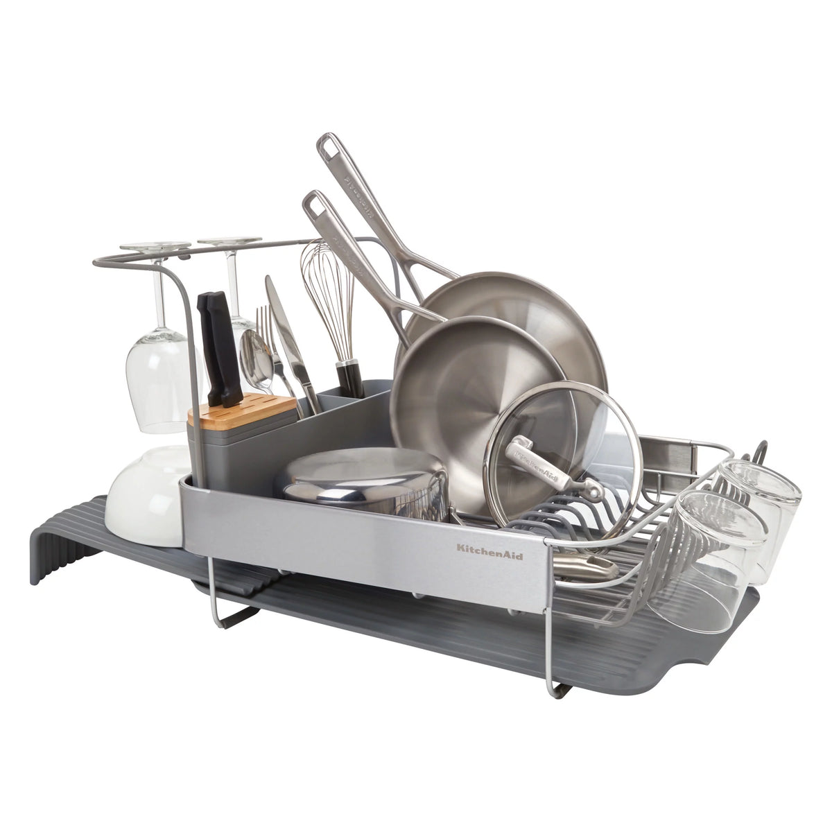 Charcoal Expandable Dish-Drying Rack F2418