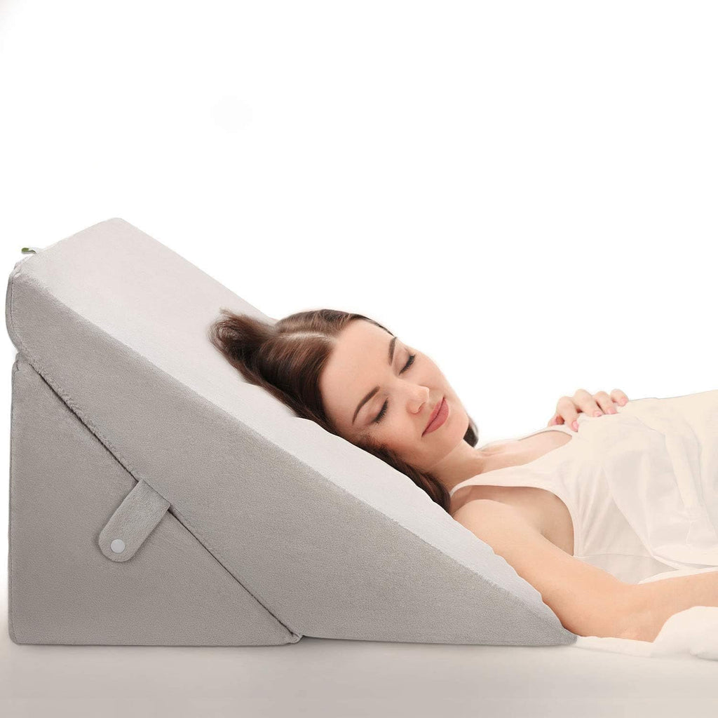 Adjustable Memory Foam Bed Wedge Pillow with Washable Cover S642157