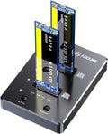 Dual-Bay M.2 SATA Docking Station, M.2 SSD Enclosure F94208