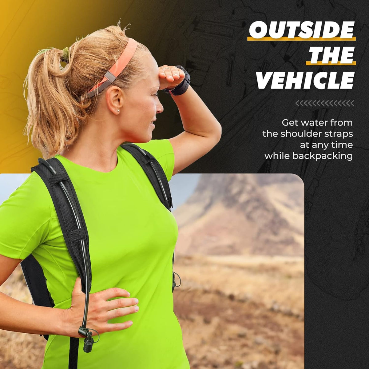 Storage Bag with Two Hydration Backpacks A3365