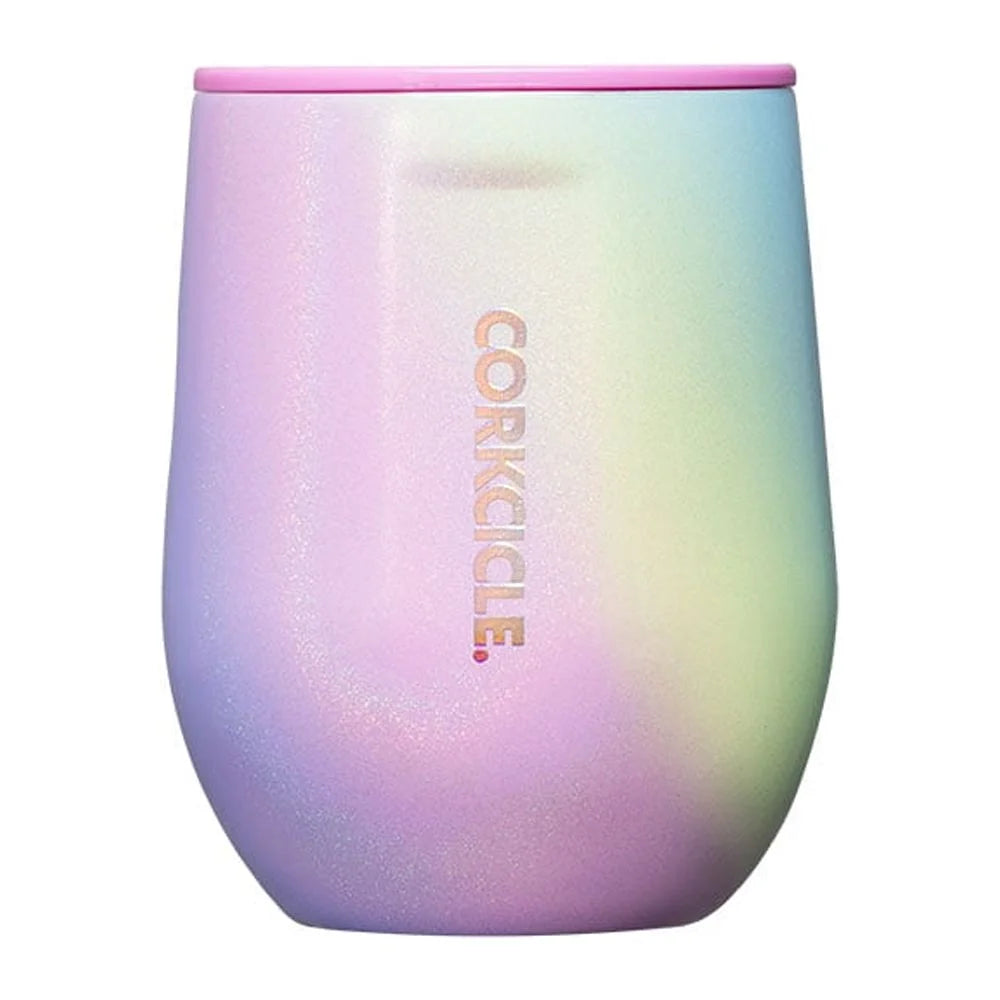 Stemless Insulated Wine Glass Tumbler, Rainbow Unicorn, 12 oz – Stainless Steel H5142