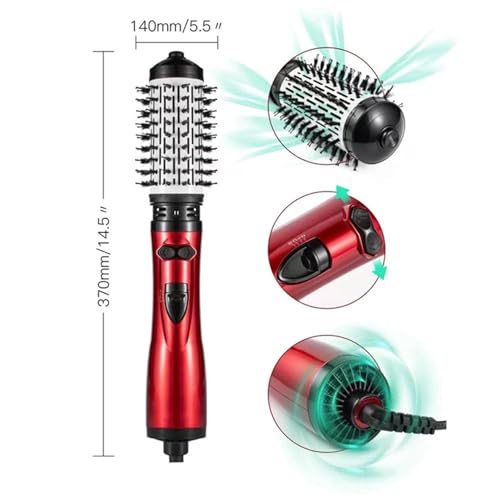 3-in-1 Hot Air Styler and Rotating Hair Dryer with 2 Interchangeable Brushes (Gold) Z7231