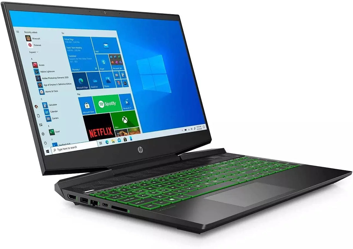 15.6" FHD IPS Gaming Laptop Intel Quad-Core i5-10300H 32GB DDR4 2TB SSD GeForce GTX 1650 4GB Black L4823