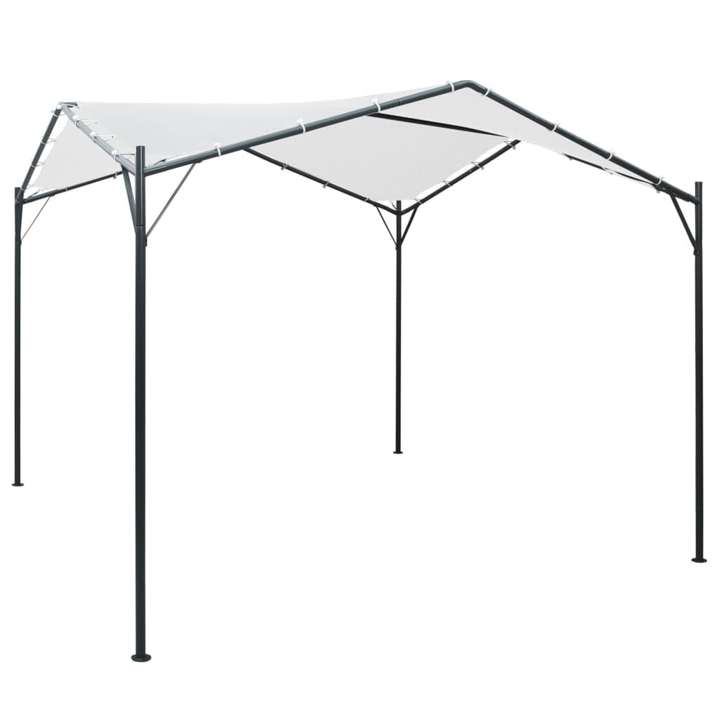 Patio Canopy 9.8'x9.8'x8.5' White Cantilever Steel Tent V982