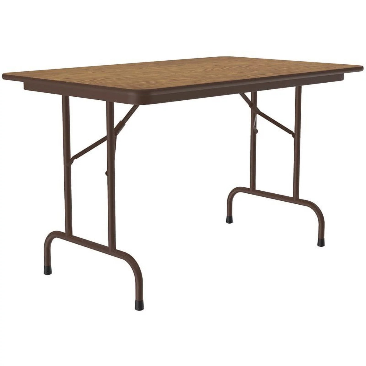 30"W x 48"D Metal & Wood Folding Table Y91000