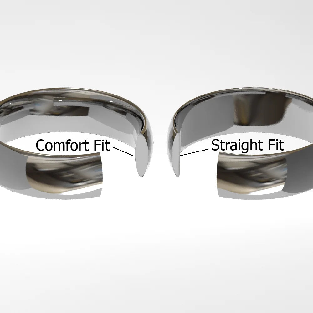 Titanium Tungsten Carbide Black Matte Finish Center Dome Comfort Fit Wedding Band Ring Sz 8.5 O37601