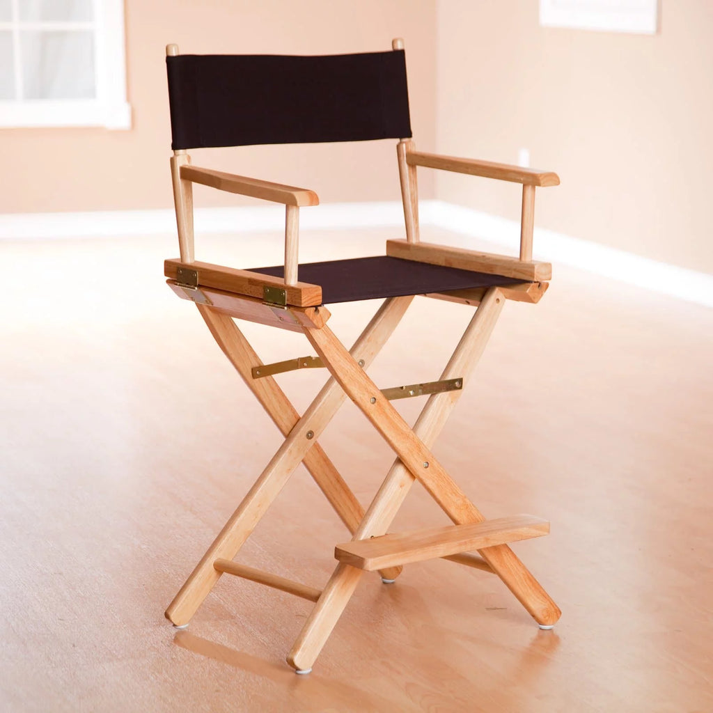 24 Inch Director's Chair Black Frame-Green Canvas V489