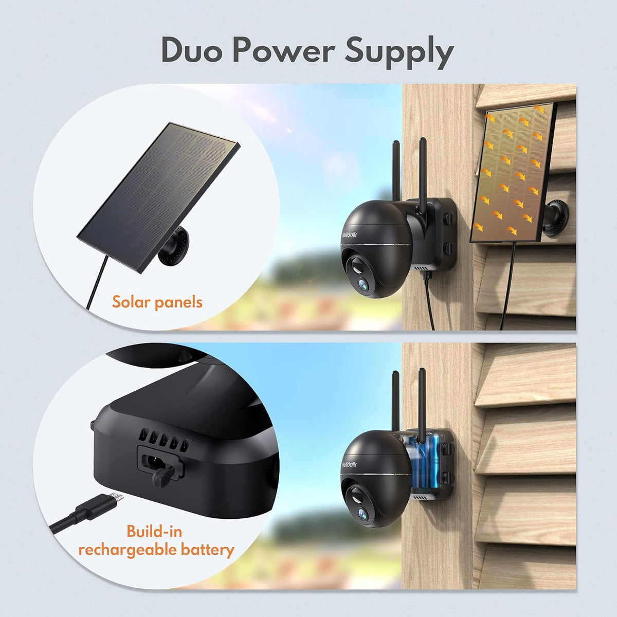Outdoor Security Camera with Solar Panel O33220