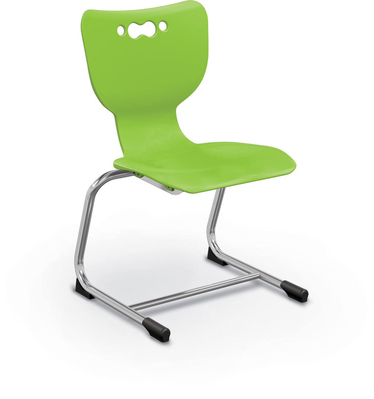Lime Cantilever School Chair, 5 Pack, Chrome Frame D82694