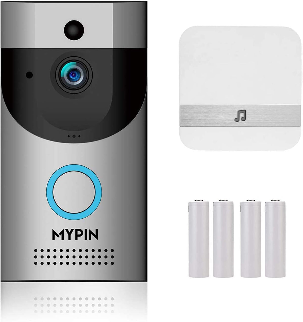 Waterproof WiFi Doorbell Camera with Night Vision and Rechargeable Batteries R762