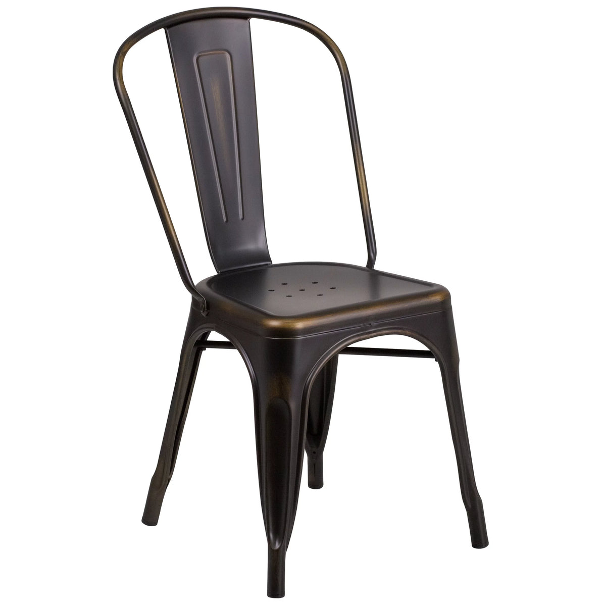 Copper Stacking Metal Dining Chair X947
