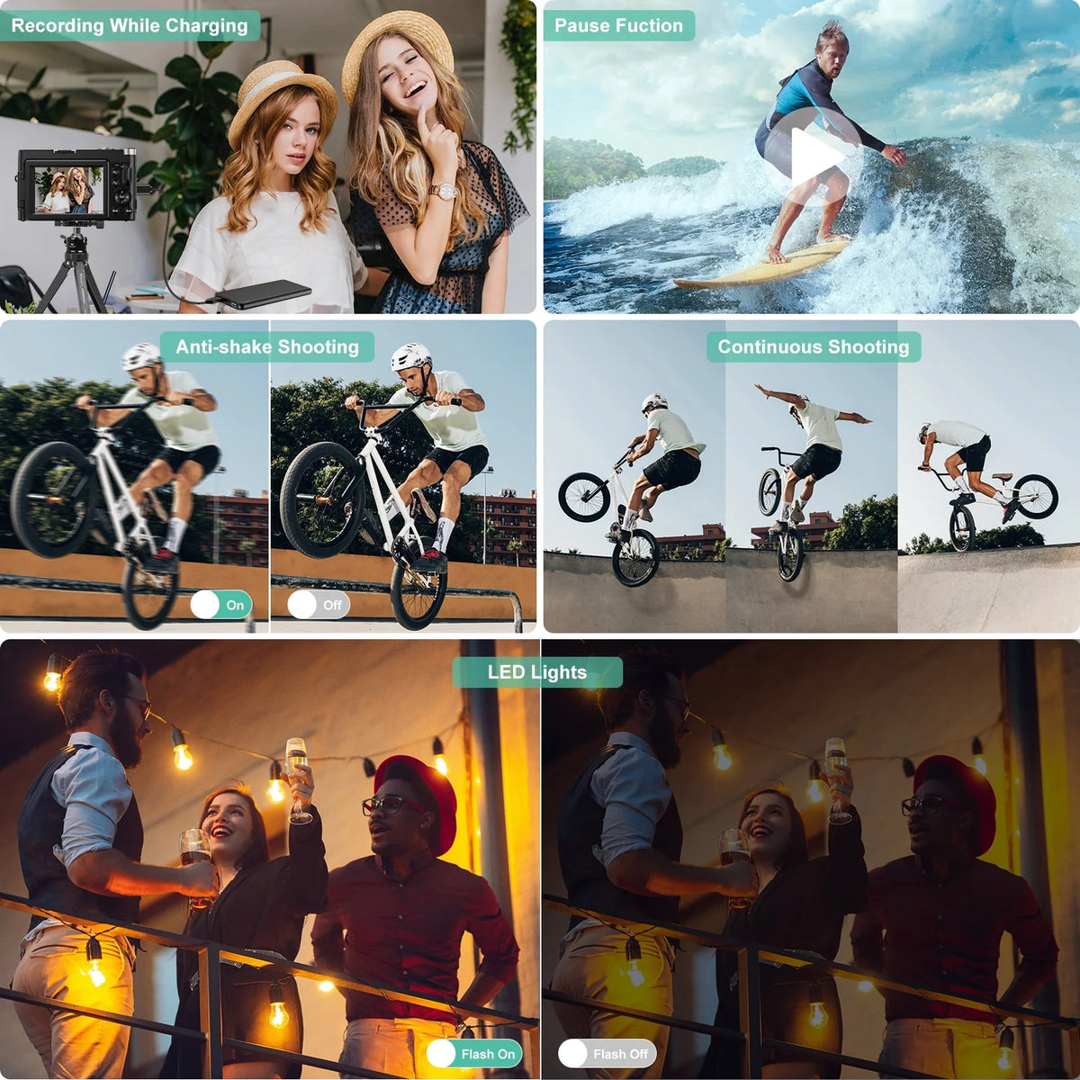 4K Digital Camera with 32GB Card Q383