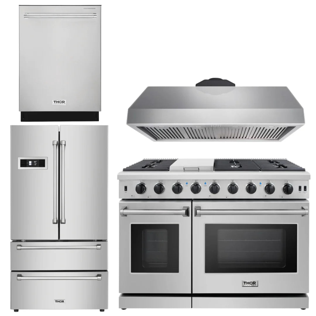 48 in. Propane Gas Range 4 Piece Kitchen Package N209