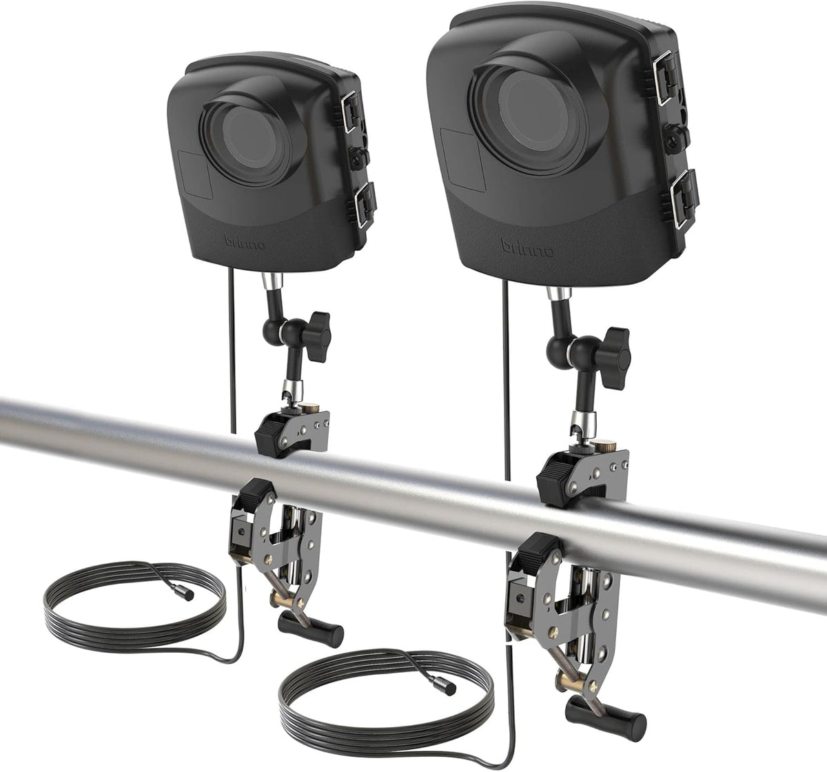 Construction & Outdoor Security Time Lapse Camera Trio Bundle Pack with Industrial Clamp, Weather-Resistant Case, 1-Year Battery Life, 1080P Y696837