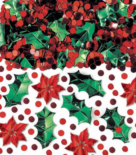 Red & Green Christmas Confetti Mix 2.5 oz K324