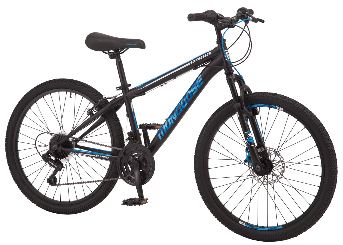 24-inch 21 Speed Black Mountain Bike A10906