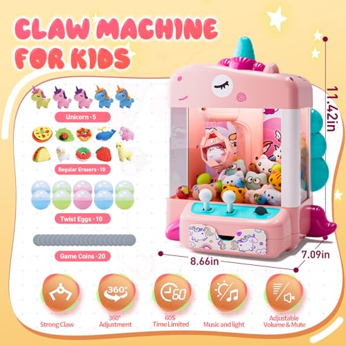 Claw Machine with Lights & Music, Includes 45 Toys Z528015