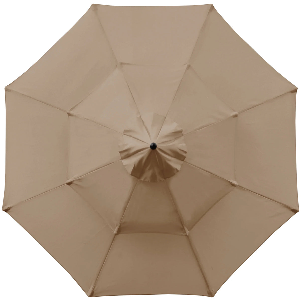 9ft Tan Patio Umbrella with Crank C64844