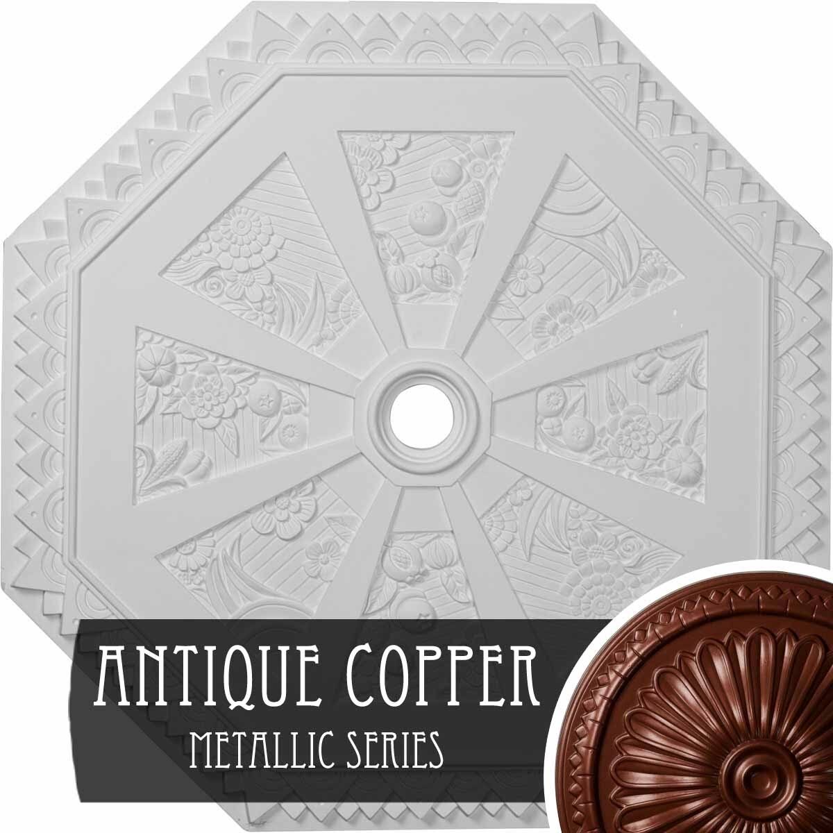 29 1/8x22OD x 2 1/4x22ID x 1 1/8x22P Spring Octagonal Ceiling Medallion K5322
