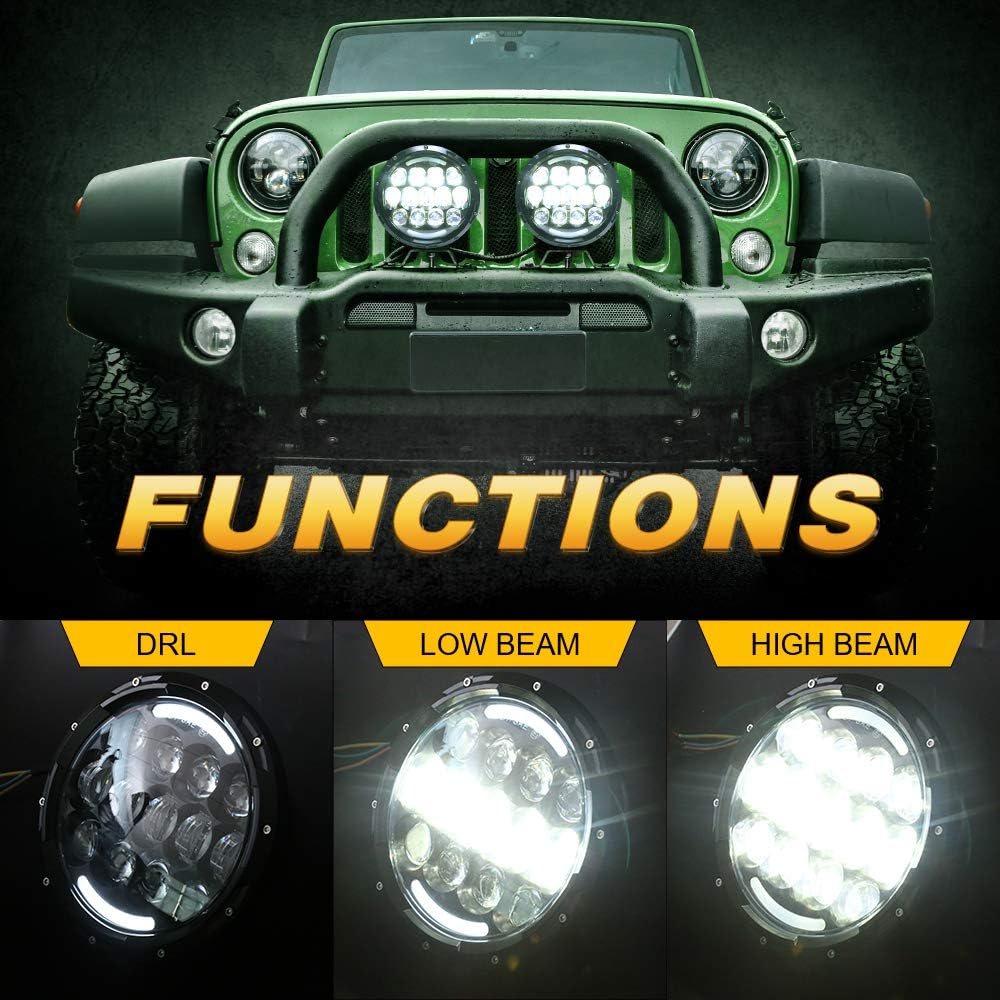 105W 7 Inch Round LED Driving Light Waterproof I185