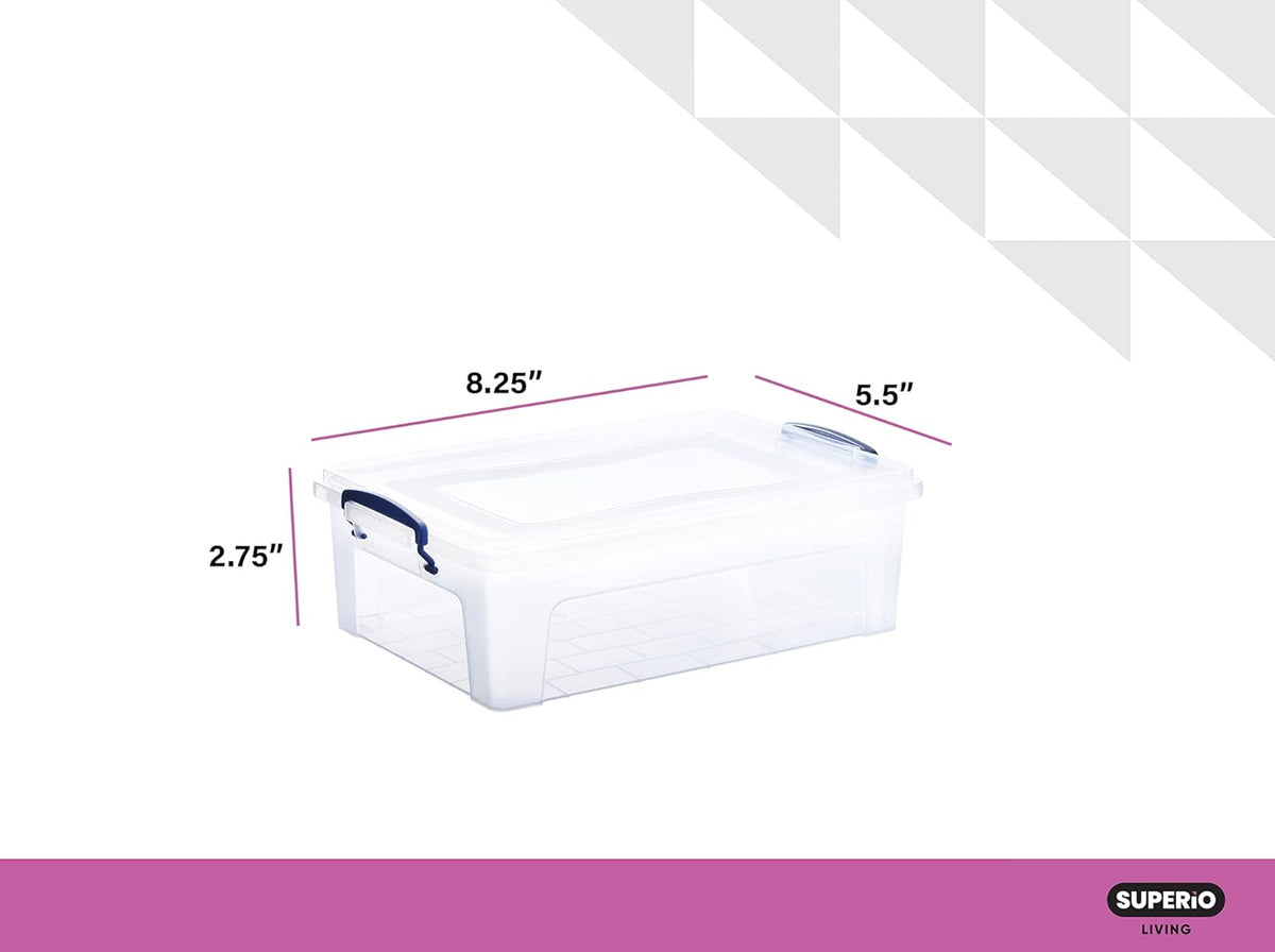 Clear Plastic Storage Bins with Lids F5149