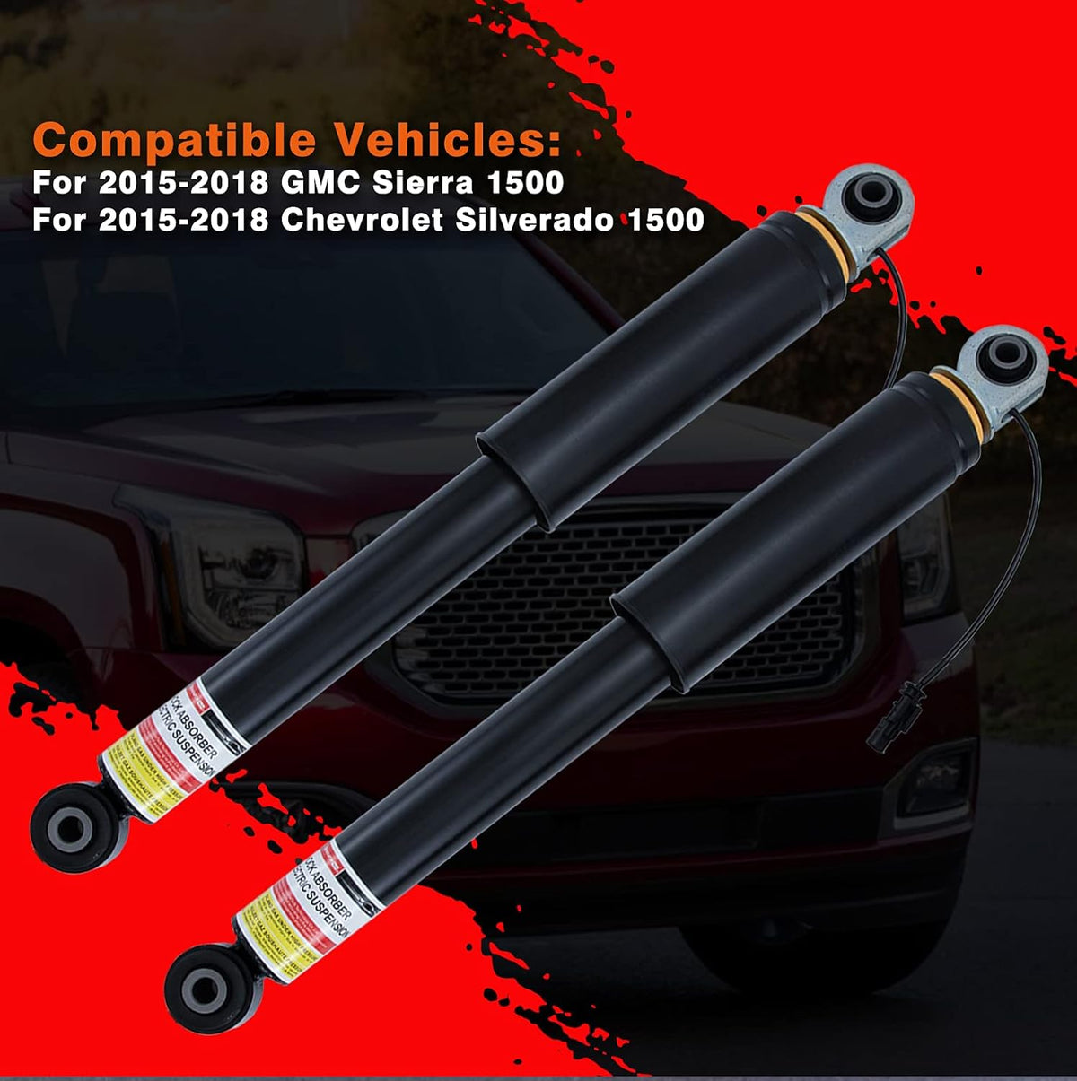 Rear Shock Absorber Strut for GMC Sierra 1500 Chevrolet Silverado 1500 2015 2016 2017 2018 K275777